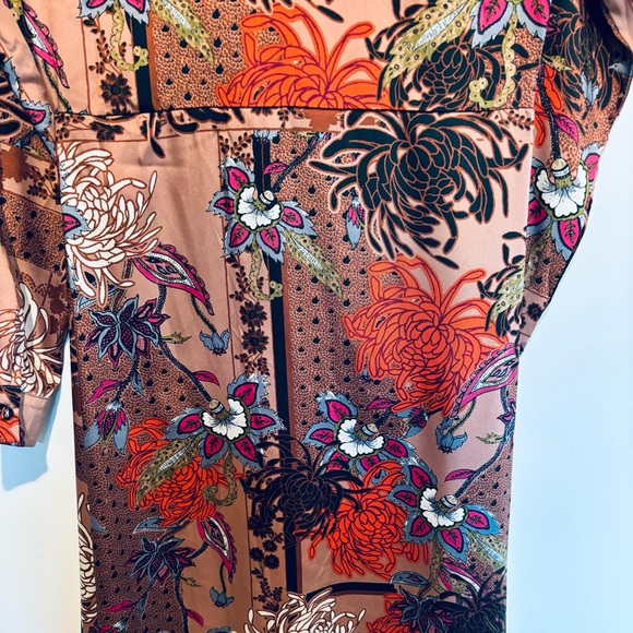 gimmick by BKE Kimono in Asian Orange/Brown/Black Print New. Worn once. - Picture 8 of 10